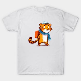 Cute Tiger Drawing T-Shirt